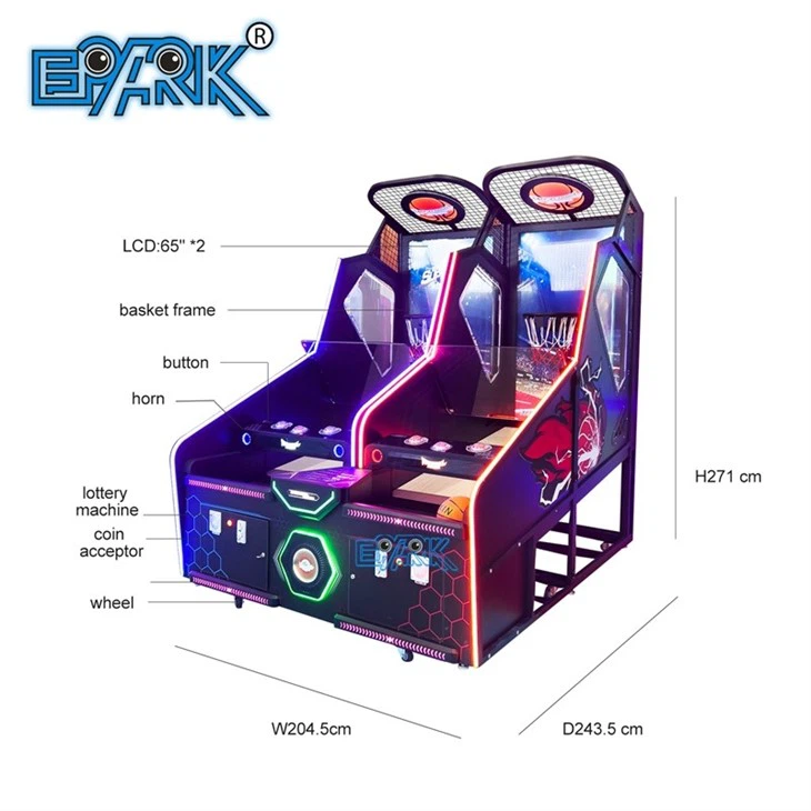 65 Inch LCD Basketball Shooting Machine