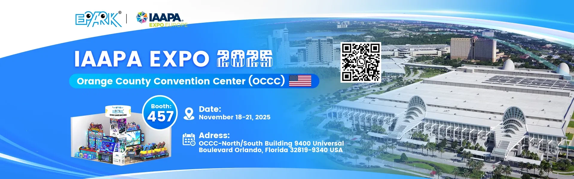 米国の IAAPA Expo 2025、ブース 457 で EPARK をご紹介します